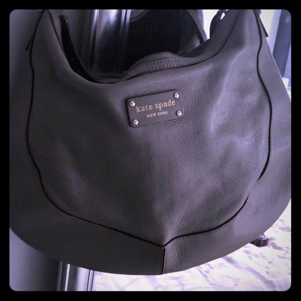 Kate space leather troupe shoulder purse